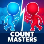 Manage a swarm of figurines in Count Master, an arcade obstacle-course running game. Players lead stickmen through numbered gates and obstacles.