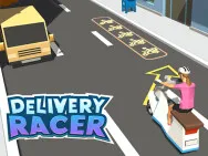 Delivery Racer is a fast-paced racing game. As delivery drivers, the players must transport items across a variety of difficult terrains in a race against time.