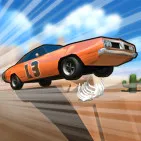 Players race down a gigantic ramp in Mega Ramp Race. While racing at high speeds and doing gravity-defying acrobatics, players must overcome obstacles.