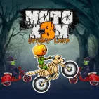 Famous motorbike obstacle racing: Moto X3M Spooky Land. Music: Halloween brings haunted tunes, pumpkins, skeletons, and settings. Run past ramps and leaps.