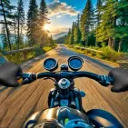 Motorcycle Racer: Road Mayhem is a motorcycle racing adventure game. Players race, do stunts, and handle traffic in a colorful, dynamic environment to win.