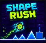 Shape Rush is a rhythm-based arcade platformer that travels smoothly. Not your character's speed; you pick when to jump, fly, flip, or change movement.