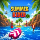 Summer Rider 3D is a high-speed surfing game in the endless-runner style. Ride waves, gather starfish, and test your reflexes on a surfboard or jet ski.