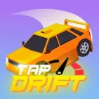 Tap Drift is a drift racing game where players have to time their drifts around exact corners. Gain experience and unlock upgrades to advance.