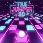 Players leap across floating tiles in Tile Jumper 3D, a fun platform jumping game. Jump from platform to platform without falling and as far as possible.