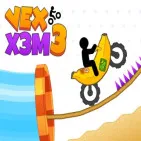 Vex X3M 3 is a high-speed off-road racing game. You control a motorcycle to overcome obstacles such as sand, electricity, pipes, and unexpected terrain.