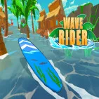 Wave Rider is an endless runner-style surfing game. You play as a surfer or jet skier, aiming to overcome ocean challenges and travel the farthest.